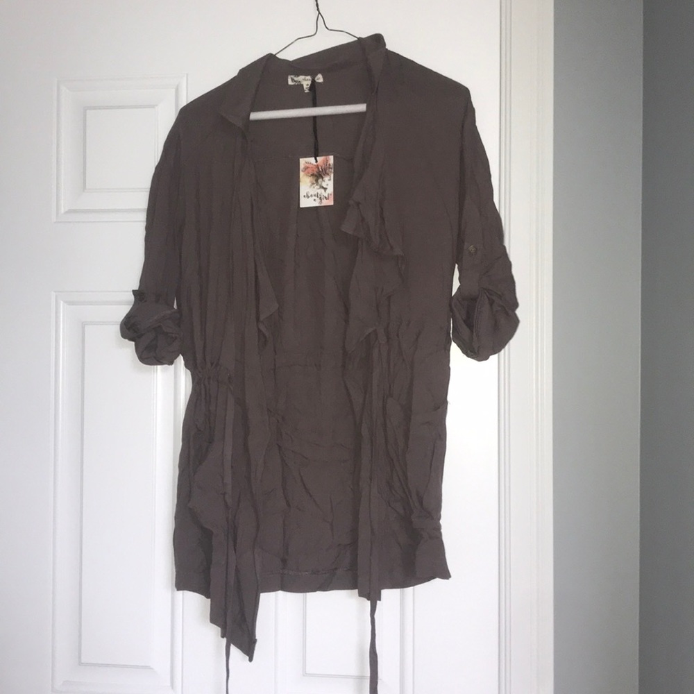 Cozy cardigan.